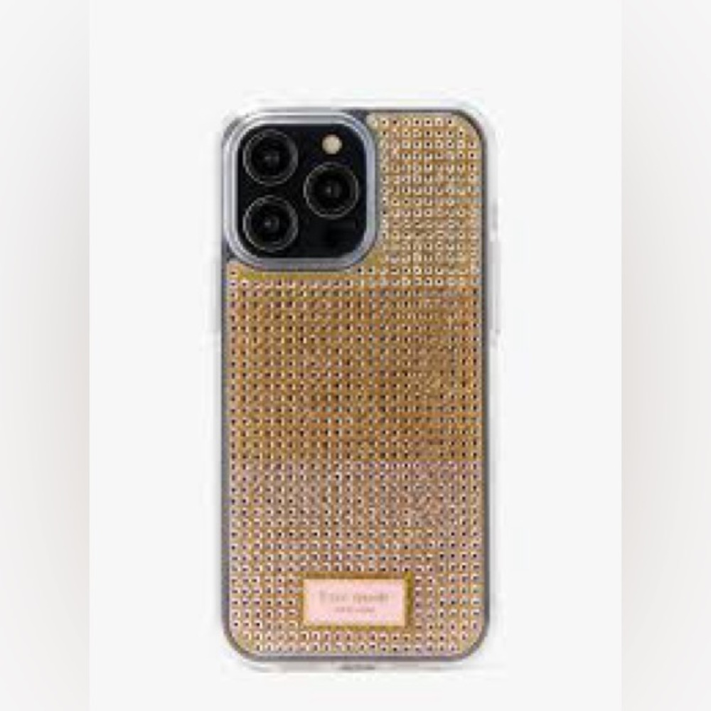 Kate Spade Gold Studded Phone Case IPhone 14